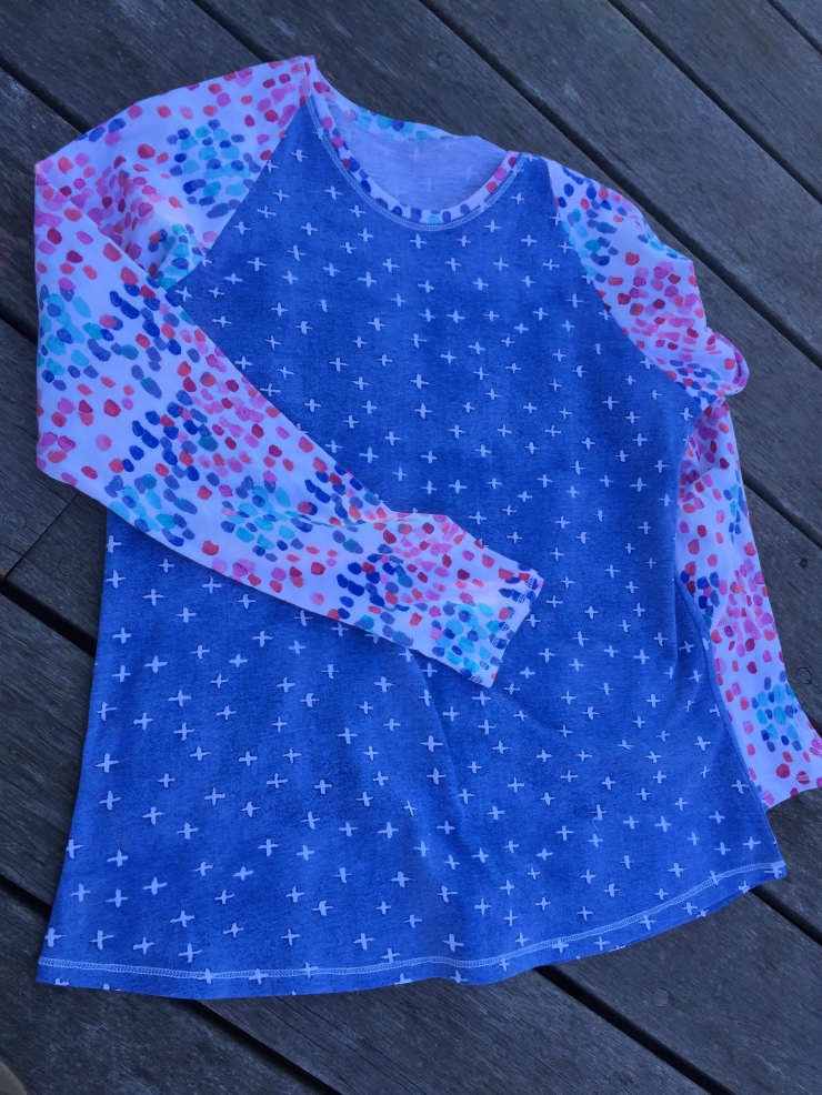 Tee #1, destined for sleepwear if it didn't pass muster. Surprisingly I like this one!