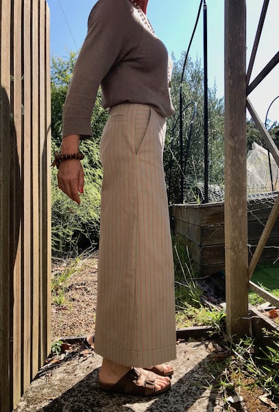Flint trousers release tuck removed