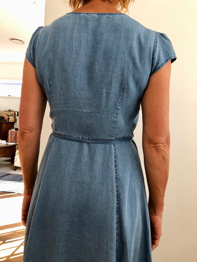 Gap crossover dress back not awful!